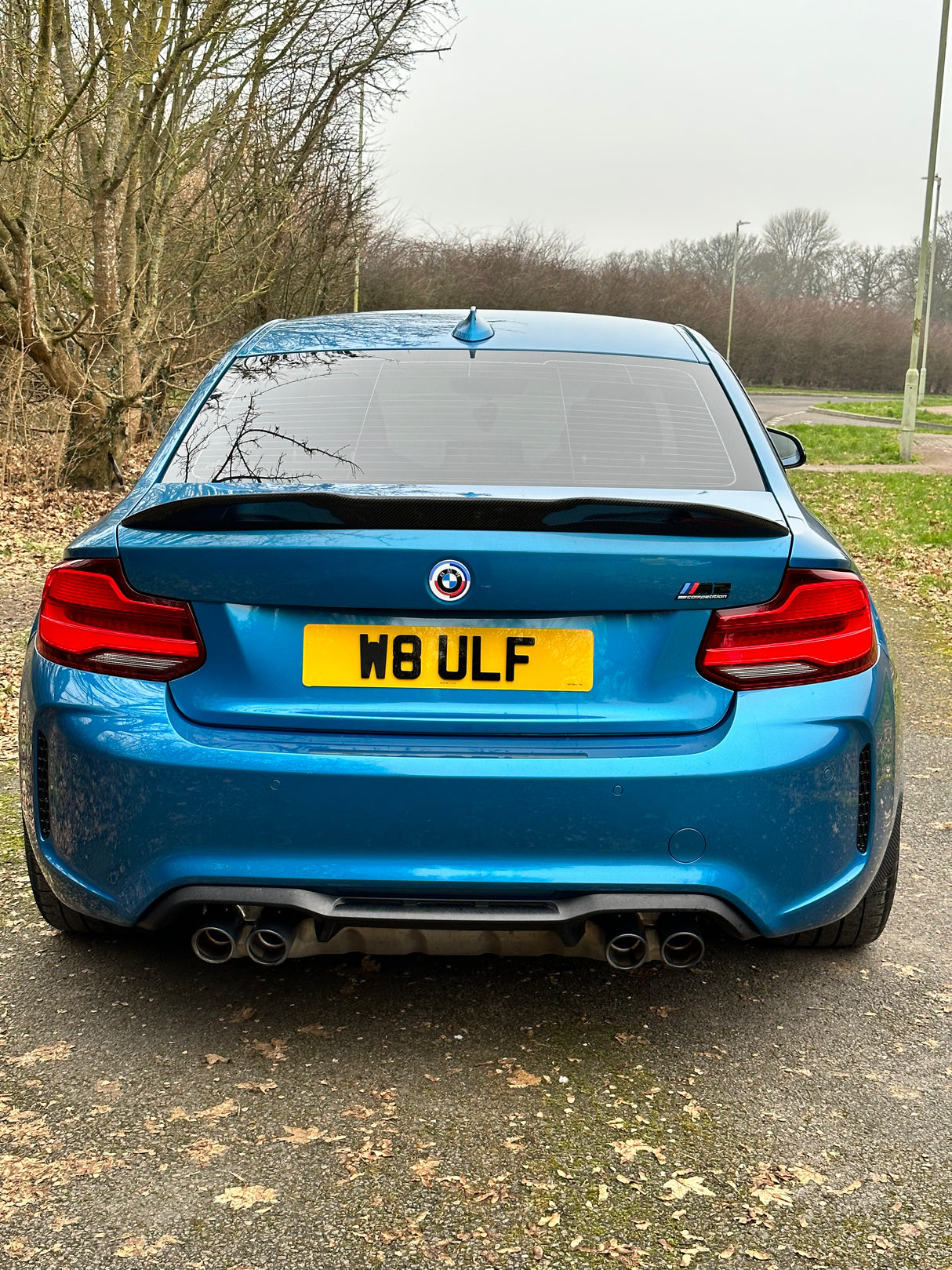BMW carbon fiber spoiler
