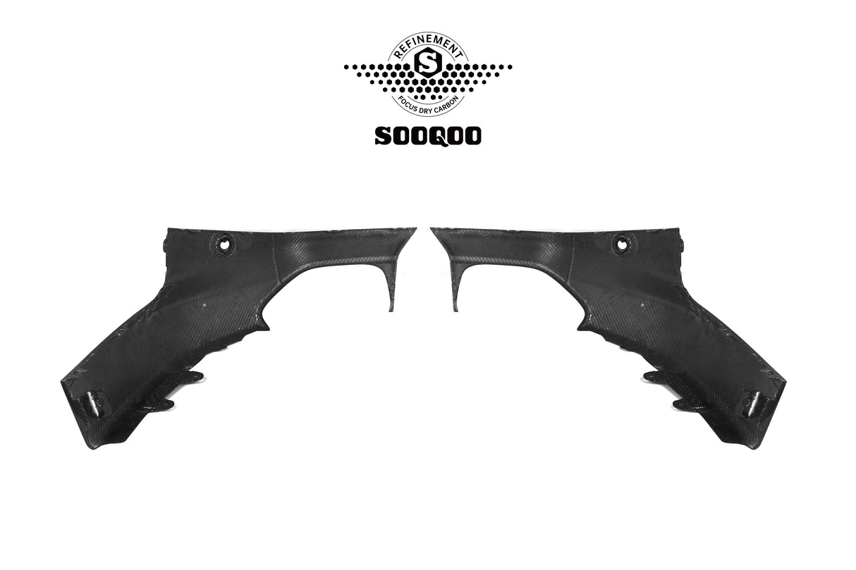 BMW G42 M240i Carbon Fiber Rear Side Splitters