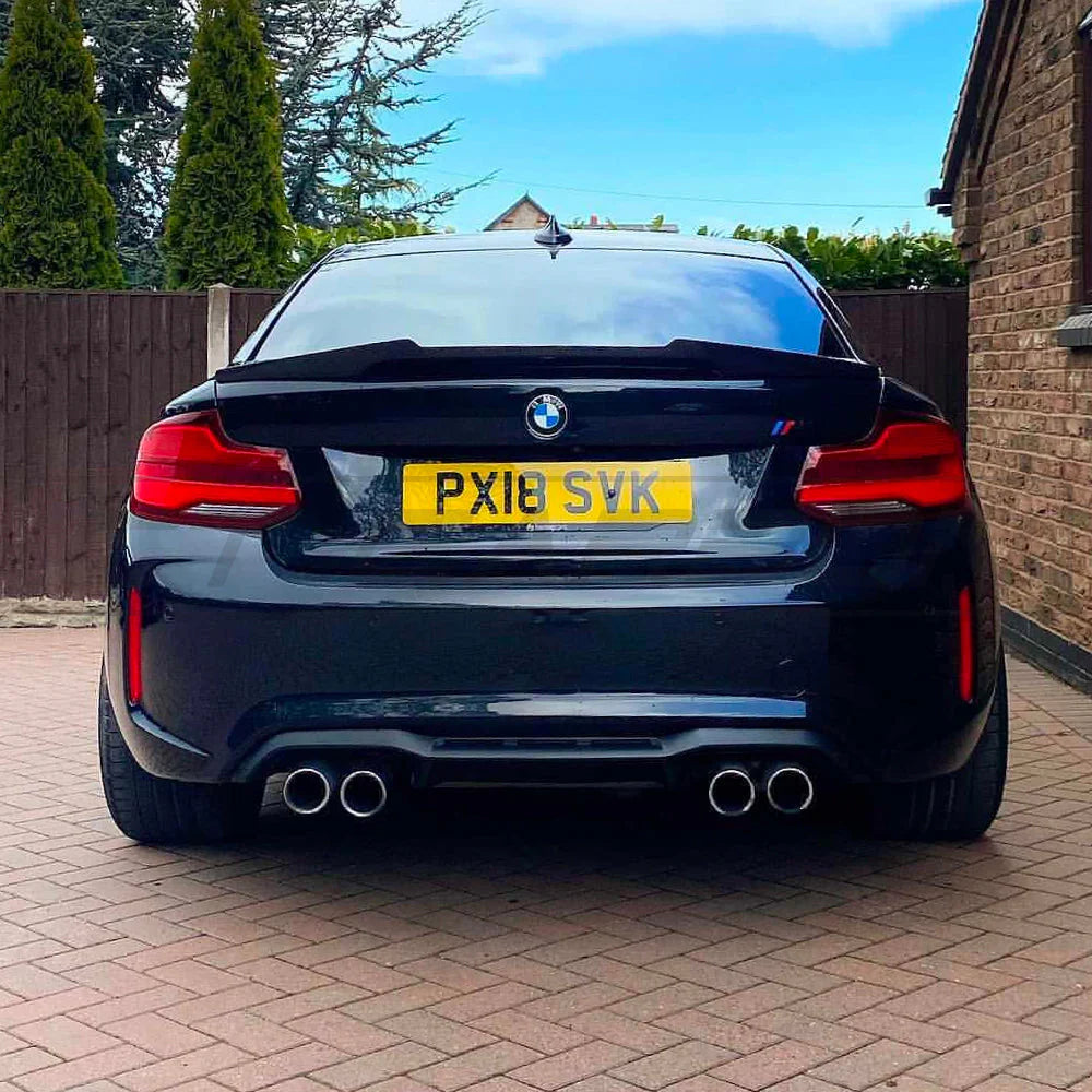 BMW 2 Series F22 Coupe | M2 F87 Carbon Fiber V Style Boot Spoiler
