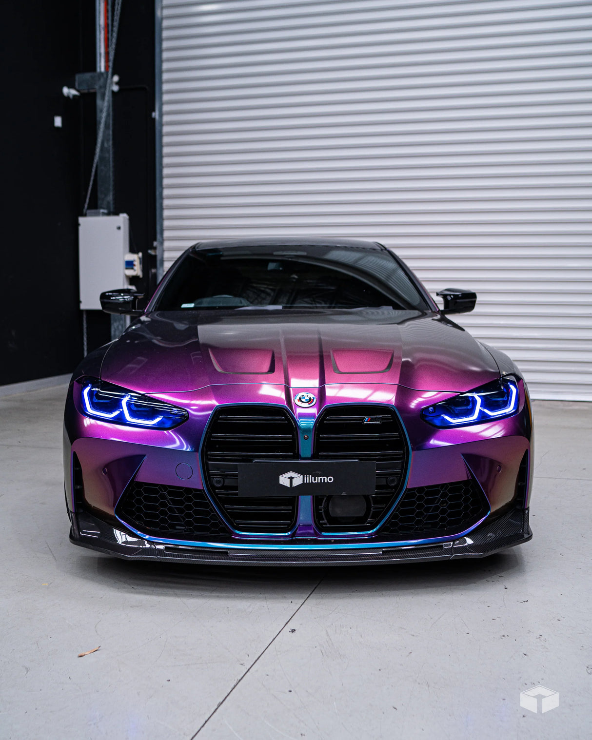 BMW M3 G80 BLUE FRONT LIGHTS