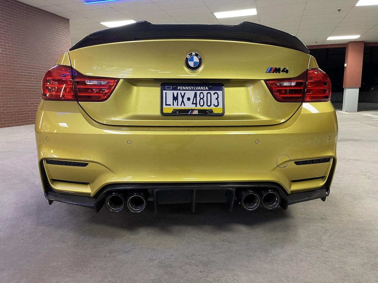 BMW M4 Carbon Fiber PSM boot spoiler