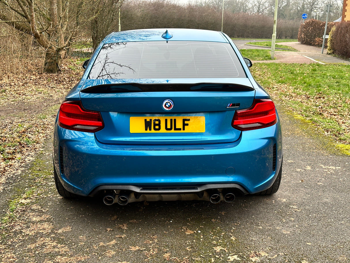BMW M2 Blue PSM spoiler