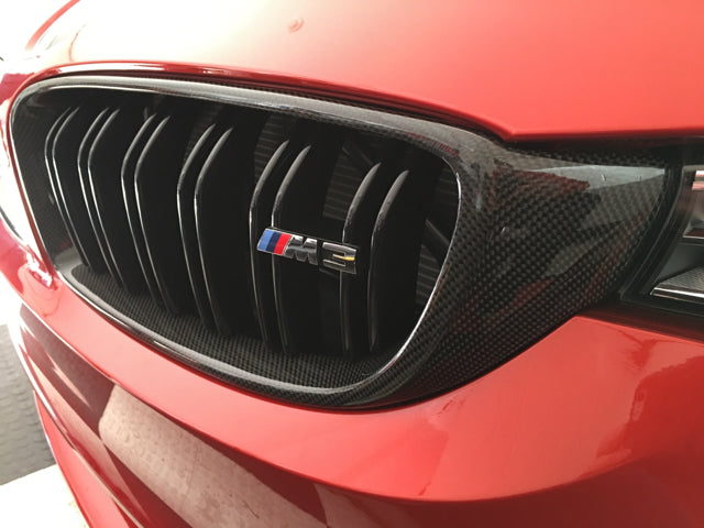 BMW M3 F80 Carbon Fiber Front Kidney Grilles