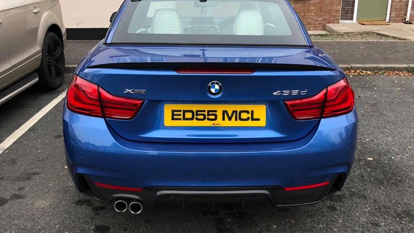 BMW 4 Series Carbon Fiber High Kick Performance Boot Spoiler