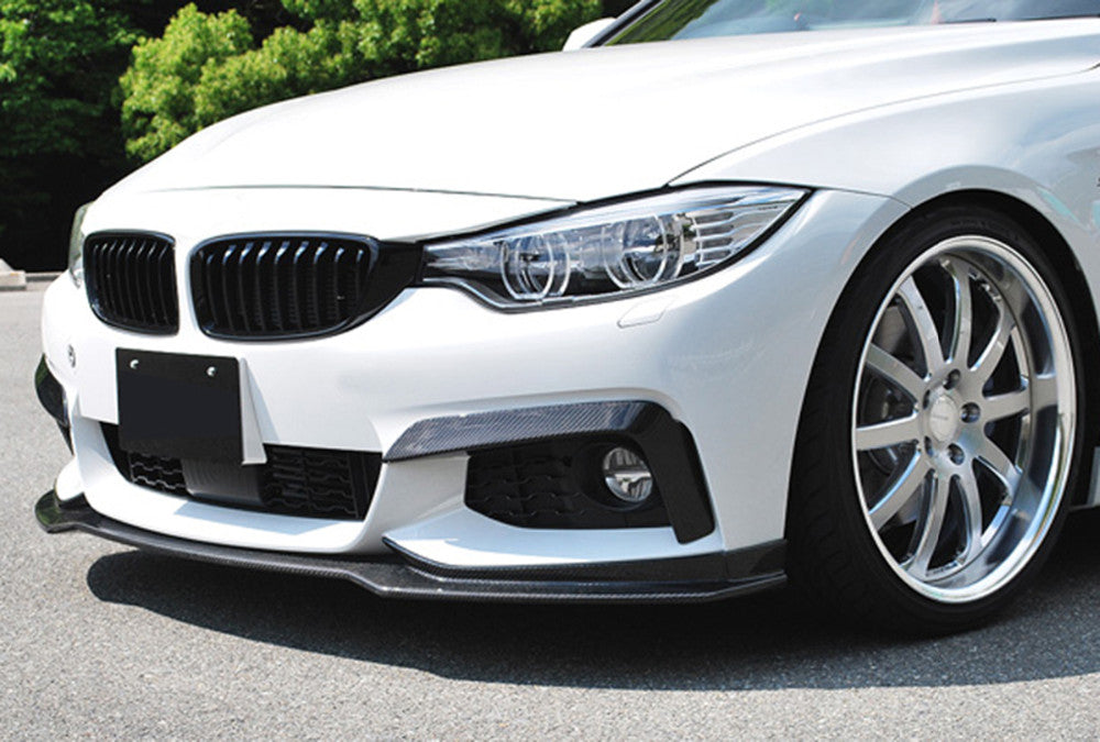BMW F32 F33 F36 Carbon Fiber Front Upper Splitter Canards