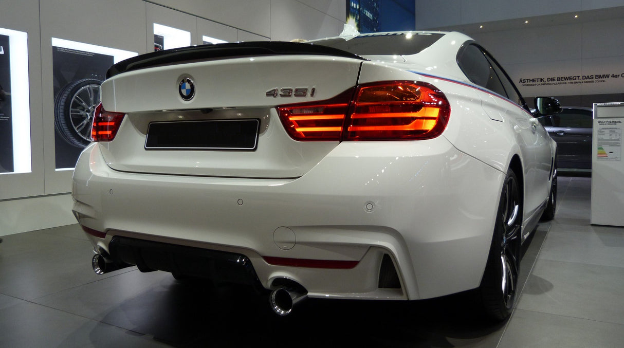 BMW 4 Series F32 Coupe Carbon Fiber Performance Style Boot Spoiler