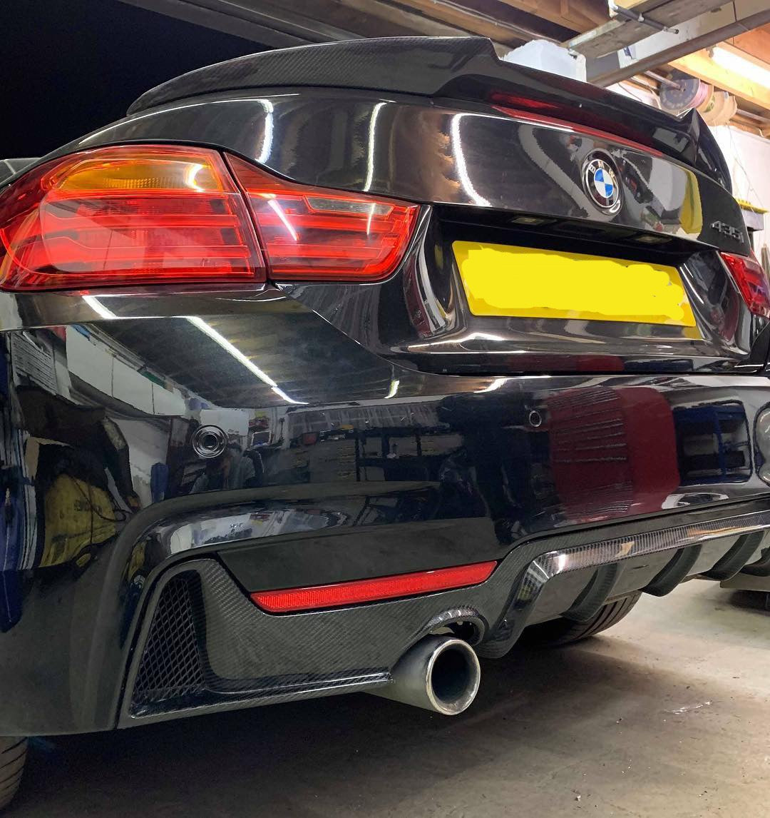 BMW F32 F33 F36 Carbon Fiber Rear Diffuser Dual Exhaust