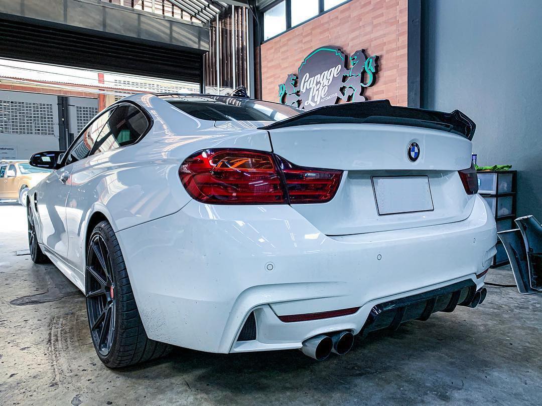 BMW 4 series F32 Coupe Carbon Fiber PSM Style Boot Spoiler