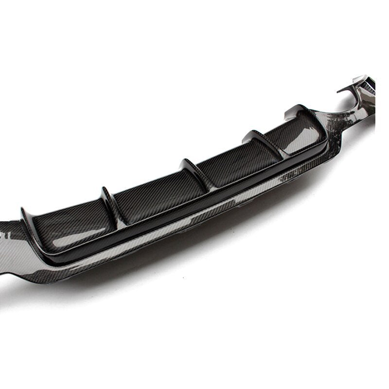 BMW F32 F33 F36 Carbon Fiber Twin Exhaust Rear Diffuser
