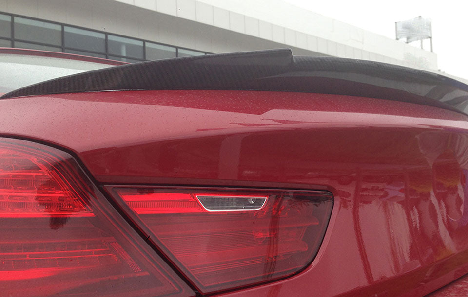 BMW 6 Series M6 F12 F13 Carbon Fiber V Style Boot Spoiler