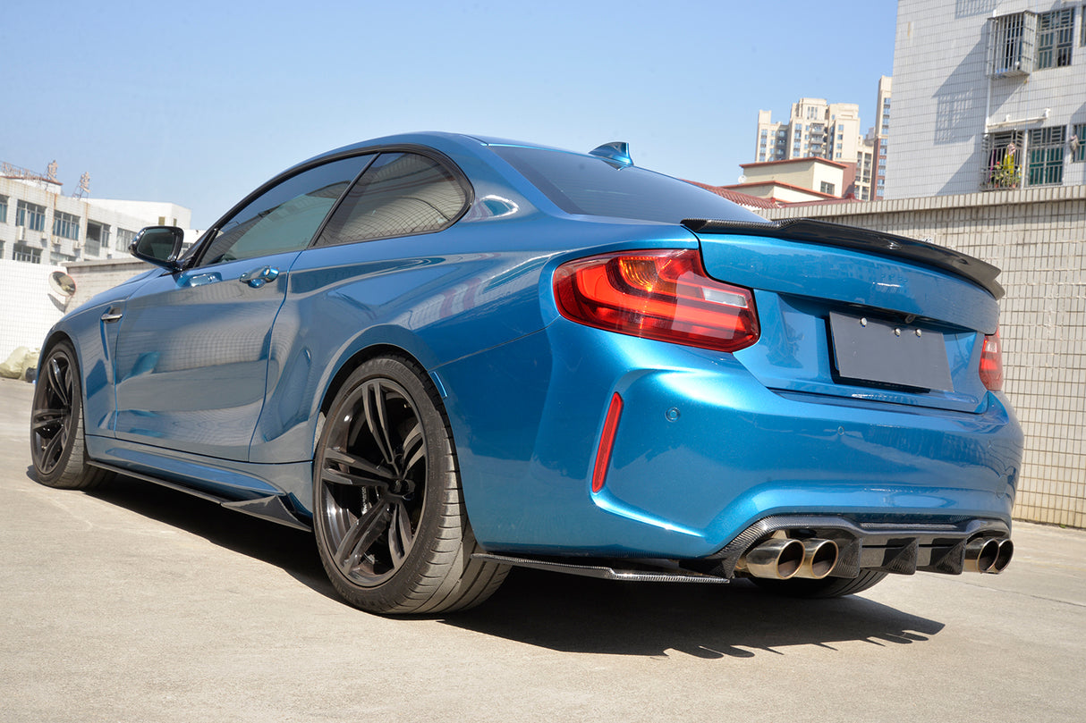 BMW M2 F87 MTC Style Carbon Fiber Rear Diffuser