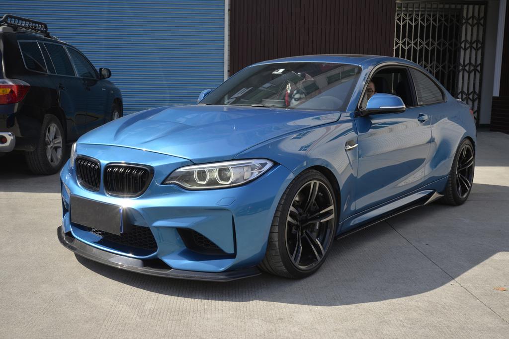 BMW M2 F87 Carbon Fiber Side Skirts Extension Blades