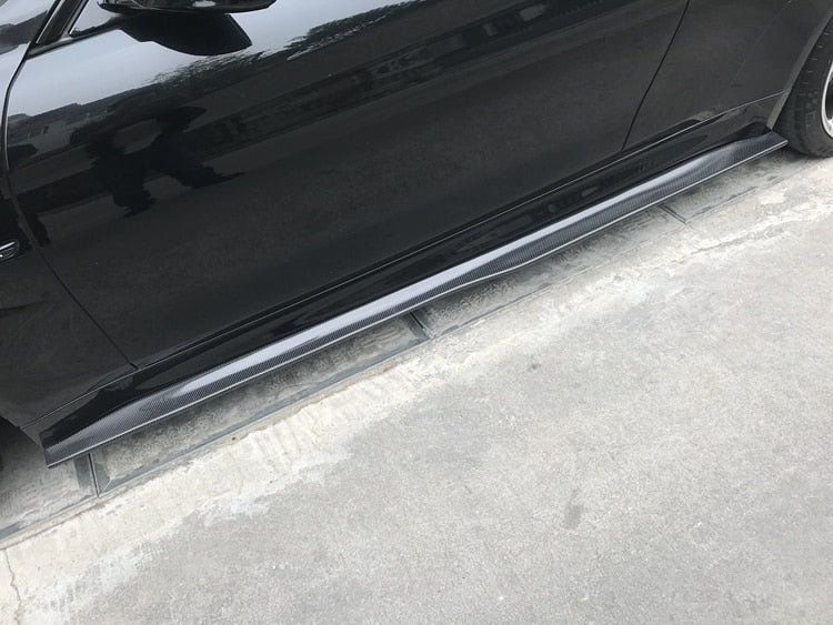 BMW M3 F80 M4 F82 F83 PSM Style Carbon Fiber Side Skirt Extensions