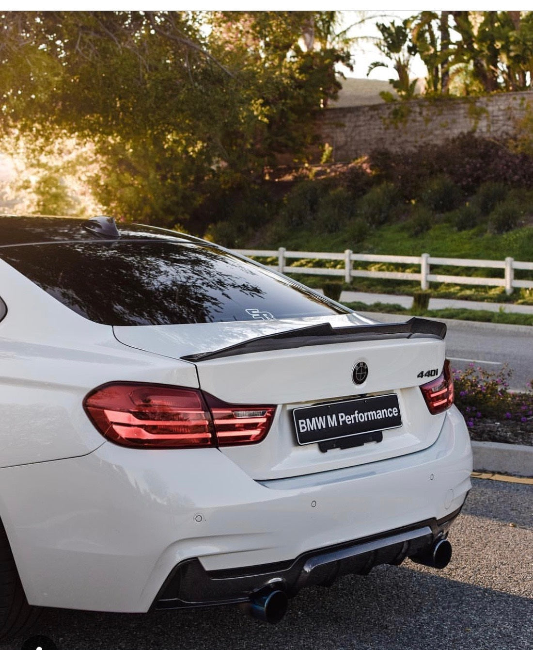 BMW 4 series F32 Coupe Carbon Fiber PSM Style Boot Spoiler