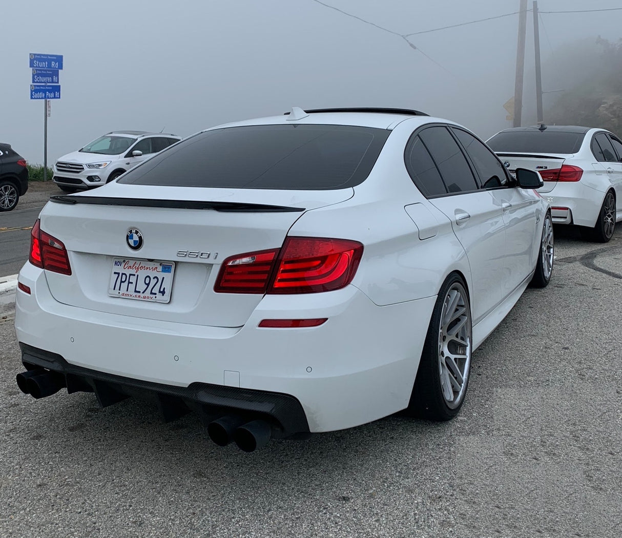 BMW M5 F10 Carbon Fiber Performance Style Boot Spoiler