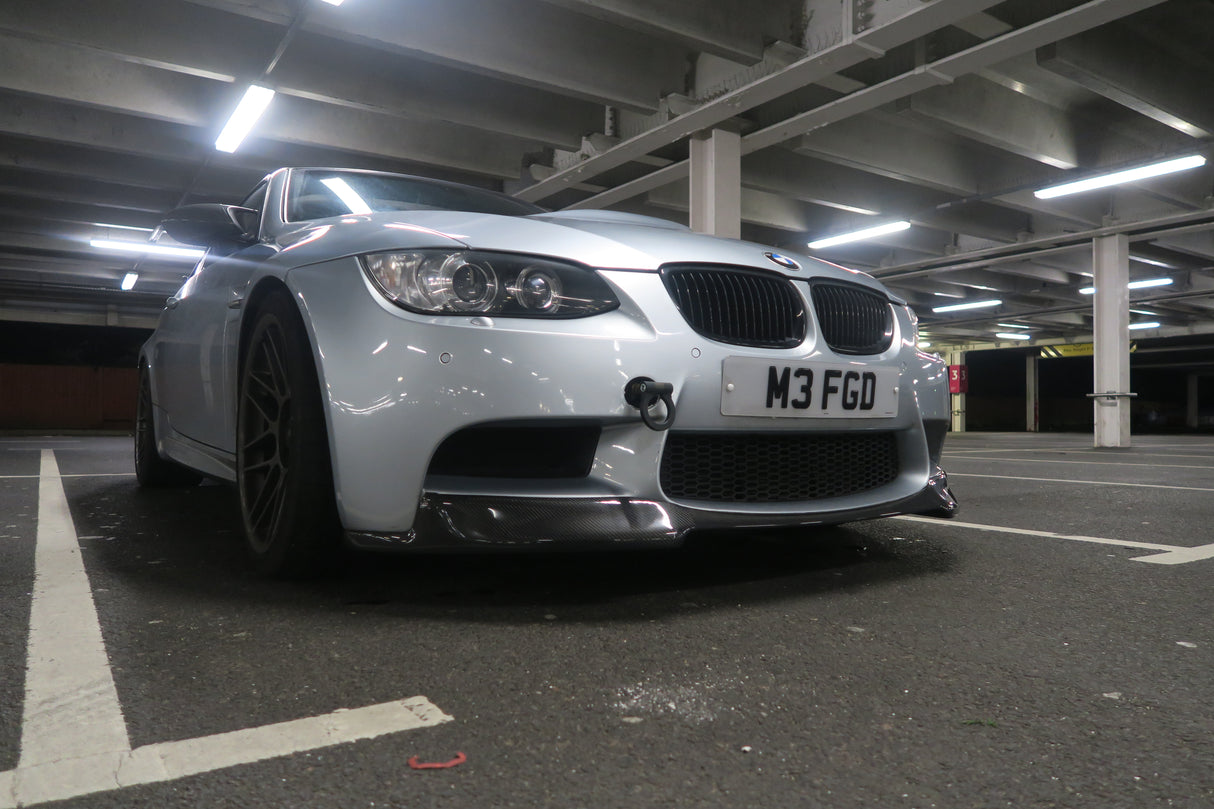 BMW M3 E92 E93 E90 Carbon Fiber V Style Front Lip Spoiler