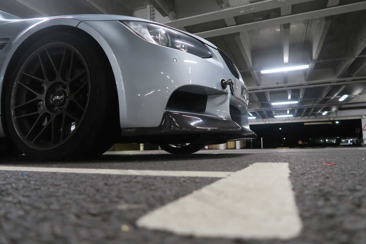 BMW M3 E92 E93 E90 Carbon Fiber V Style Front Lip Spoiler