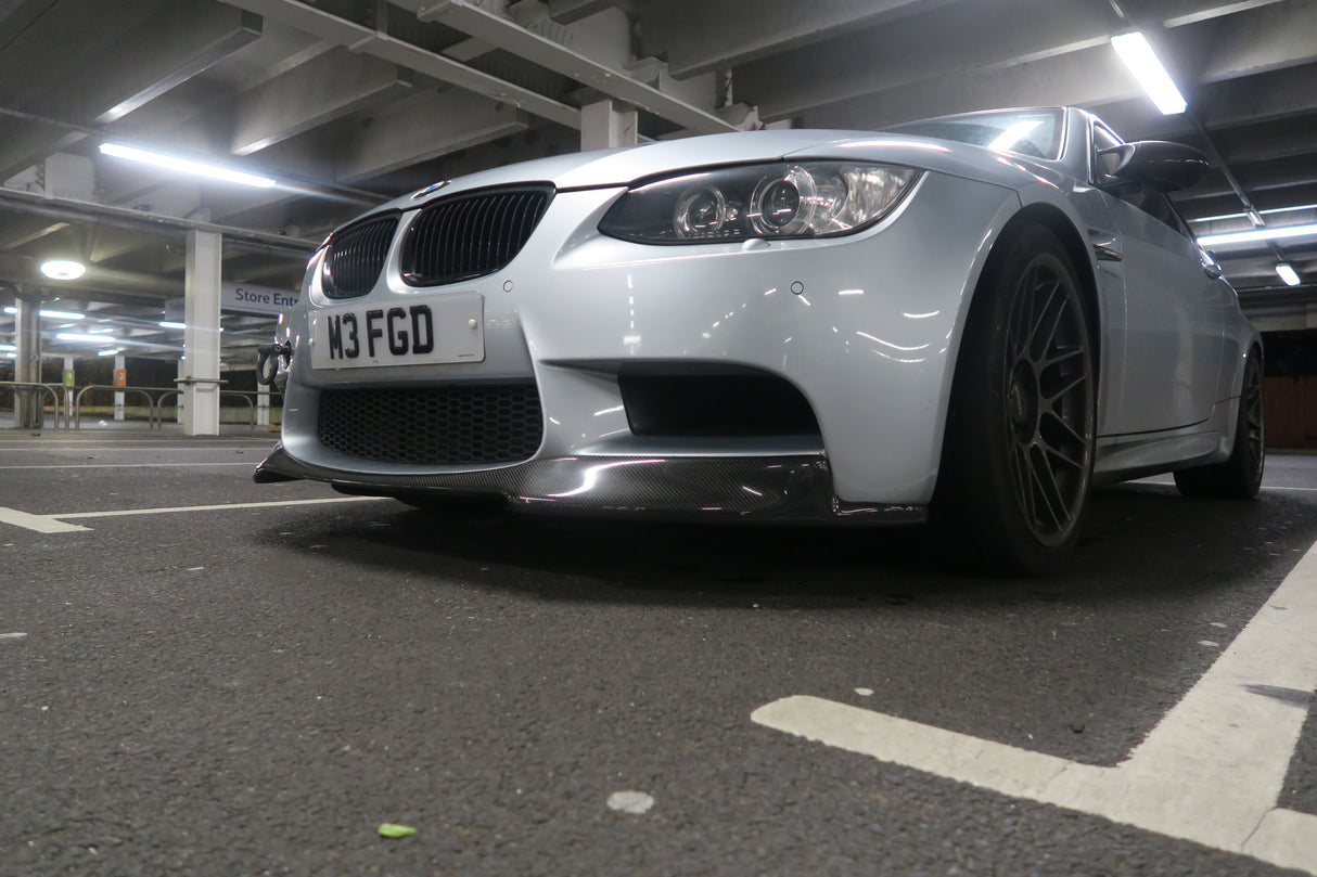 BMW M3 E92 E93 E90 Carbon Fiber V Style Front Lip Spoiler