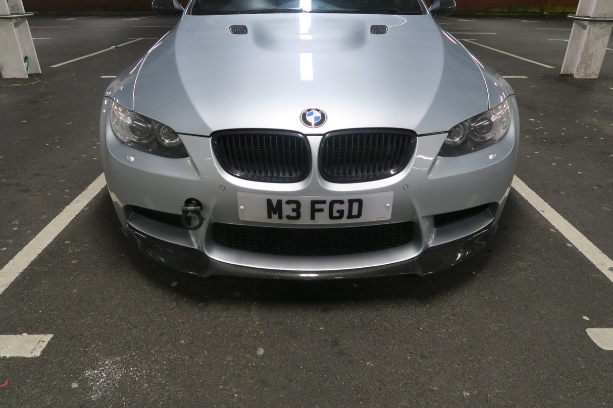 BMW M3 E92 E93 E90 Carbon Fiber V Style Front Lip Spoiler