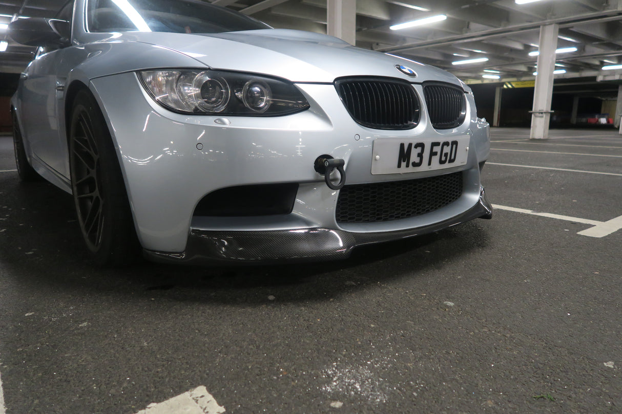 BMW M3 E92 E93 E90 Carbon Fiber V Style Front Lip Spoiler