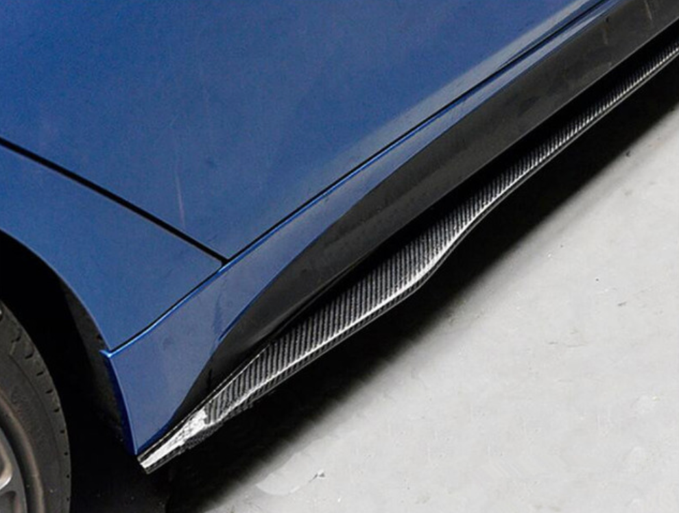 BMW 3 series F30 F31 Carbon Fiber V Style Side Skirt Extensions