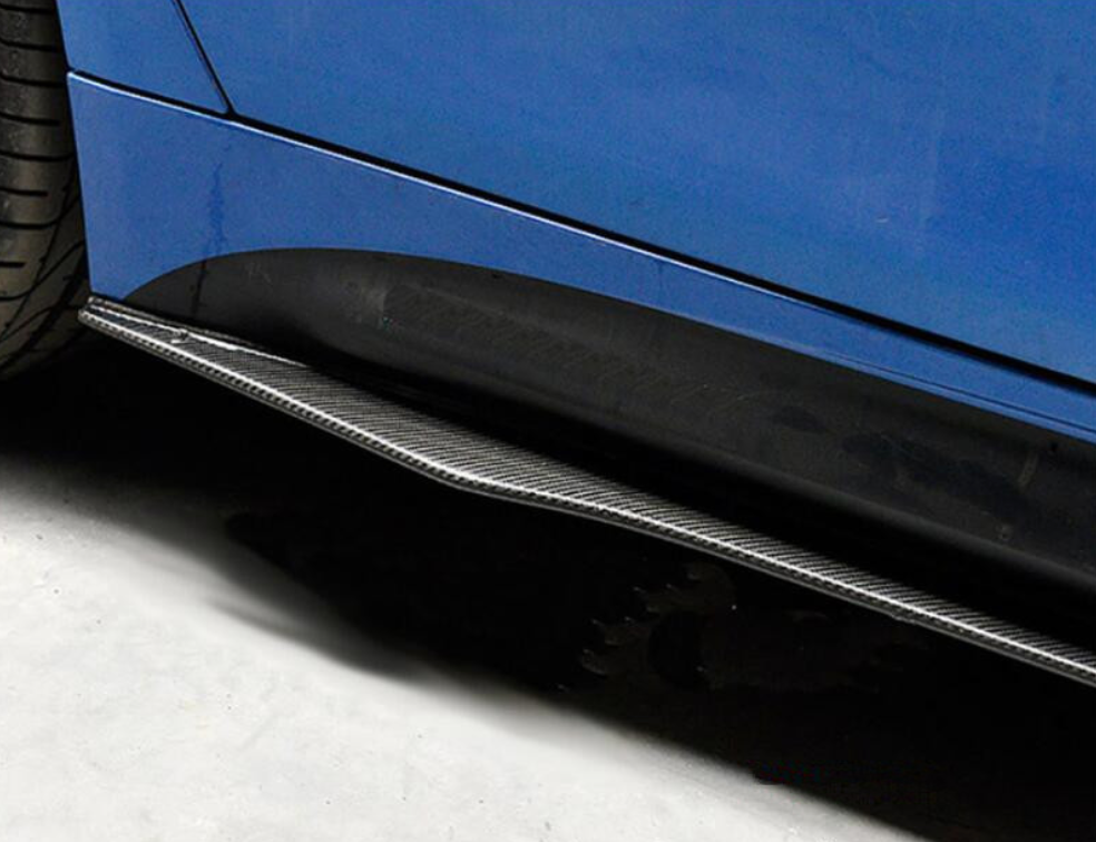 BMW 3 series F30 F31 Carbon Fiber V Style Side Skirt Extensions