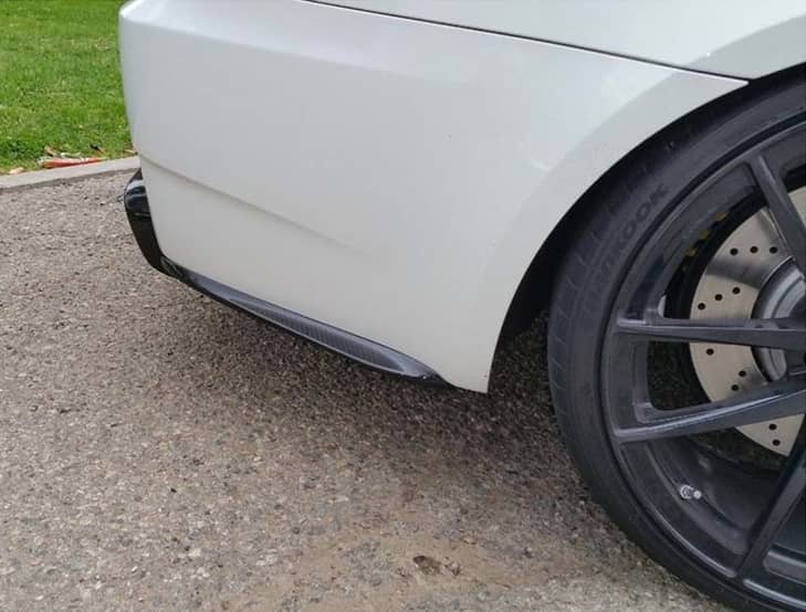 BMW M3 E92 E93 Carbon Fiber 3D Style Rear Bumper Splitters