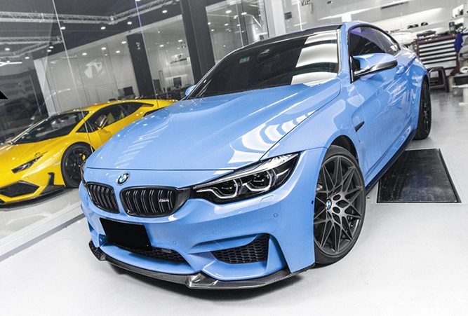 BMW M3 F80 M4 F82 F83 Carbon Fiber CS Style Front Bumper Lip Spoiler