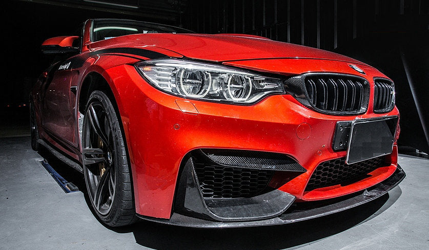 BMW M3 F80 M4 F82 F83 Carbon Fiber Front Bumper Upper Splitters