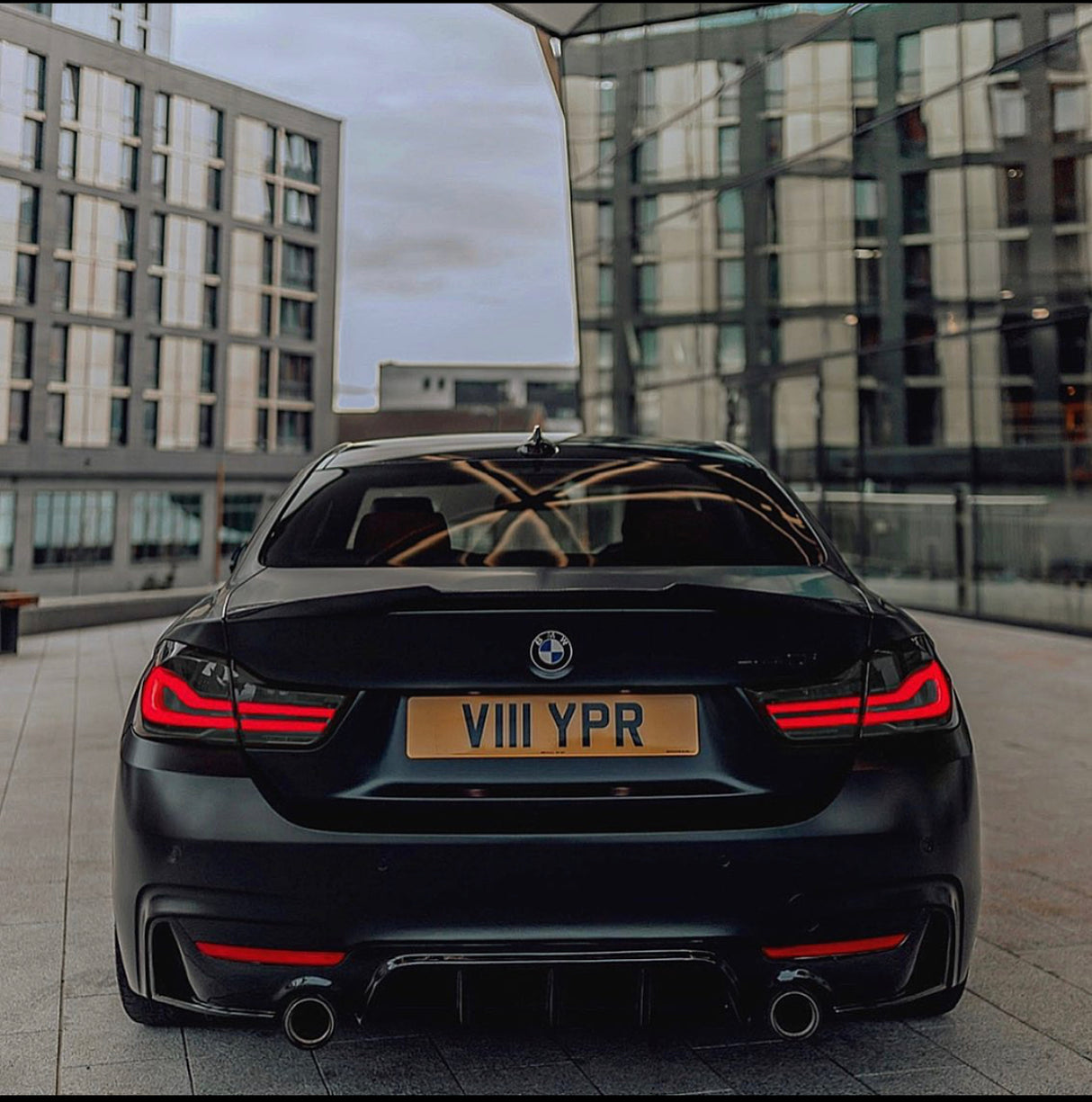 BMW 4 series F32 Coupe Carbon Fiber V Style Boot Spoiler