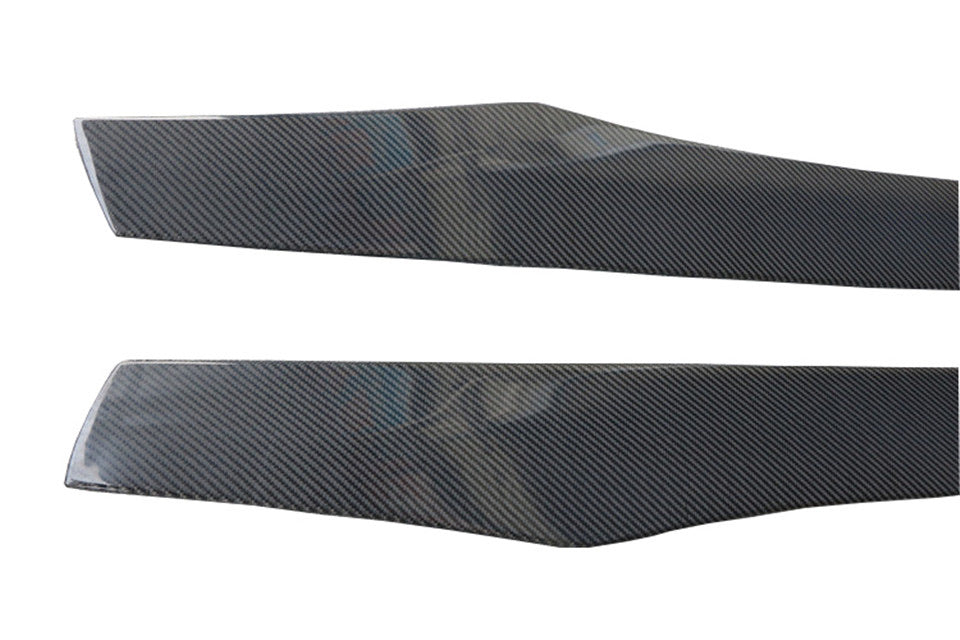 BMW 4 Series Carbon Fiber V Style Side Skirt Extensions