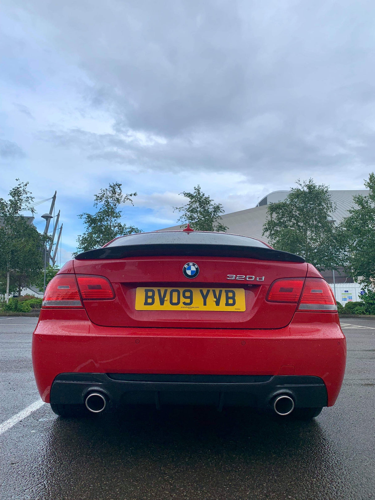 BMW 3 Series E92 Carbon Fiber High Kick Performance Boot Spoiler