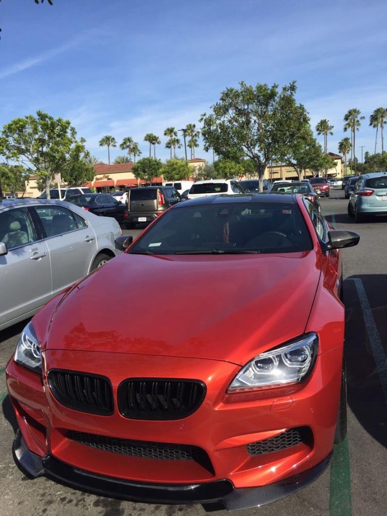 BMW M6 F06 F12 F13 Carbon Fiber V Style Front Lip Spoiler