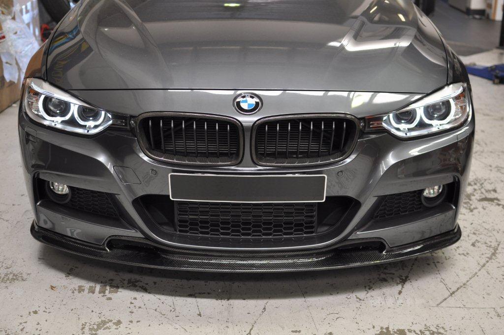 BMW 3 Series F30 F31 Varis Style Carbon Fiber Front Lip Spoiler