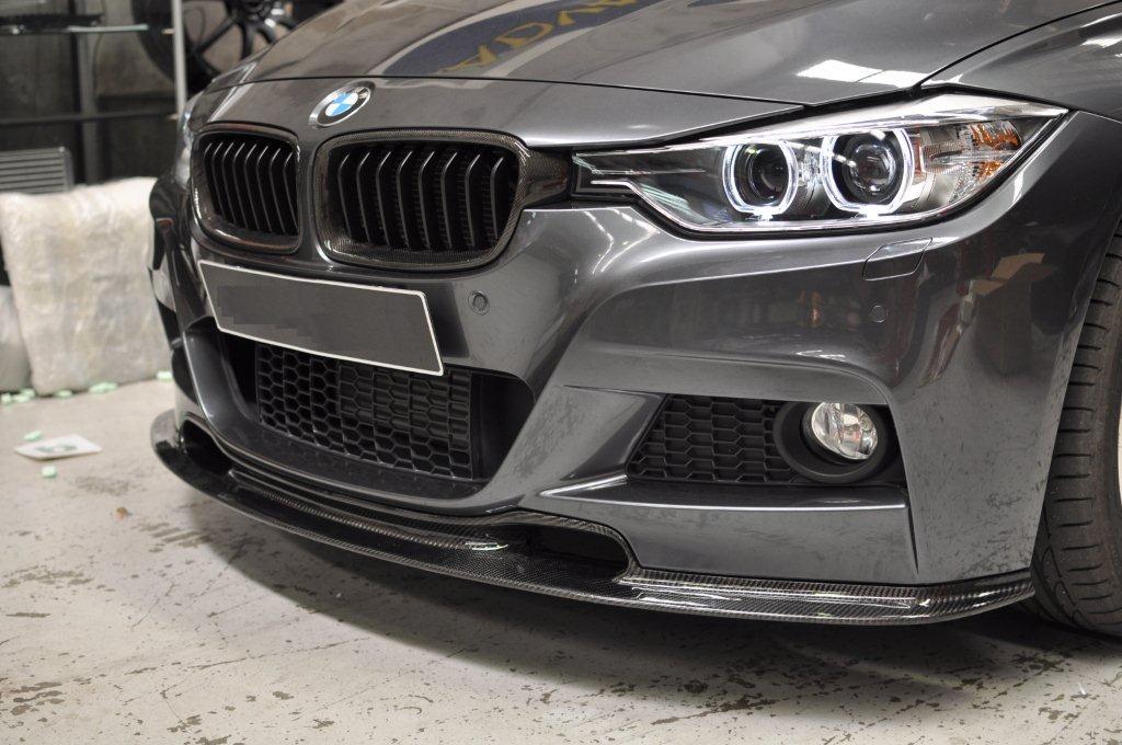 BMW 3 Series F30 F31 Varis Style Carbon Fiber Front Lip Spoiler