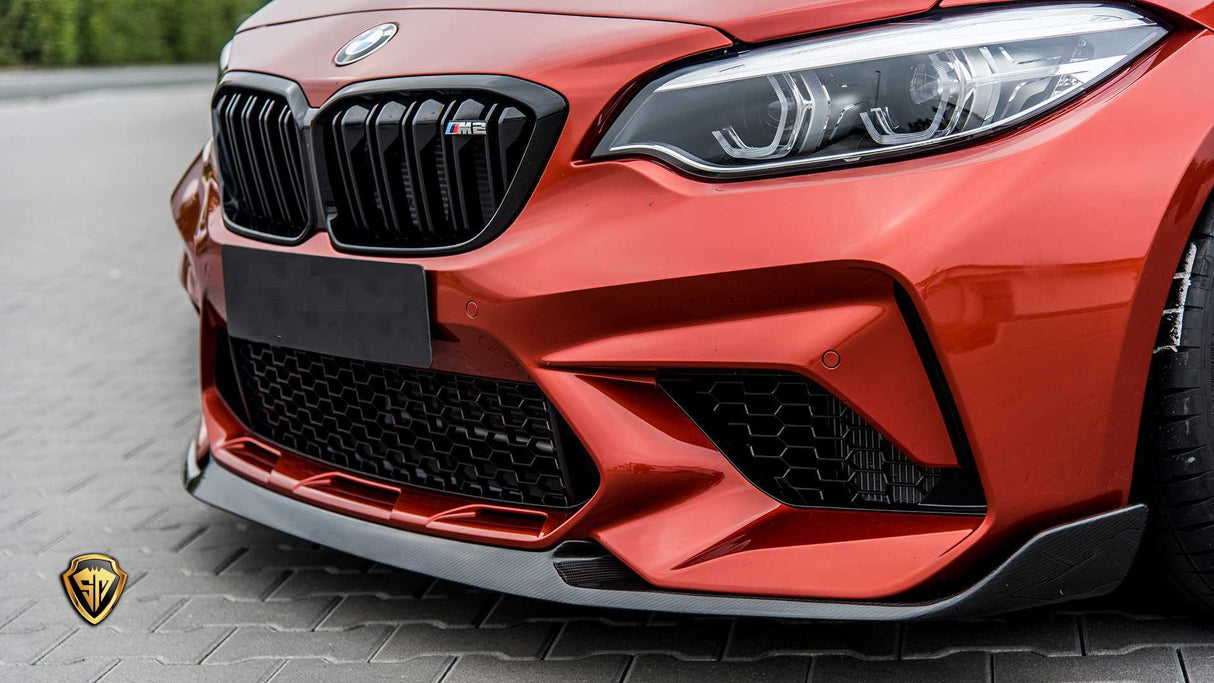 BMW M2 F87 Competition Carbon Fiber Front Lip Spoiler