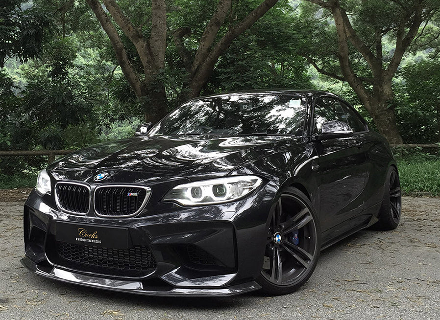 BMW M2 F87 Carbon Fiber Side Skirts Extension Blades