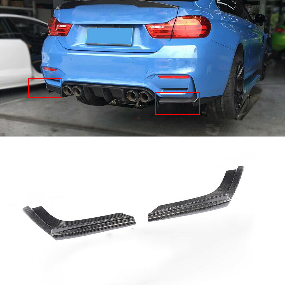 BMW M3 F80 M4 F82 F83 Carbon Fiber Rear BumperBMW M3 F80 M4 F82 F83 Carbon Fiber Rear Bumper Side Splitters