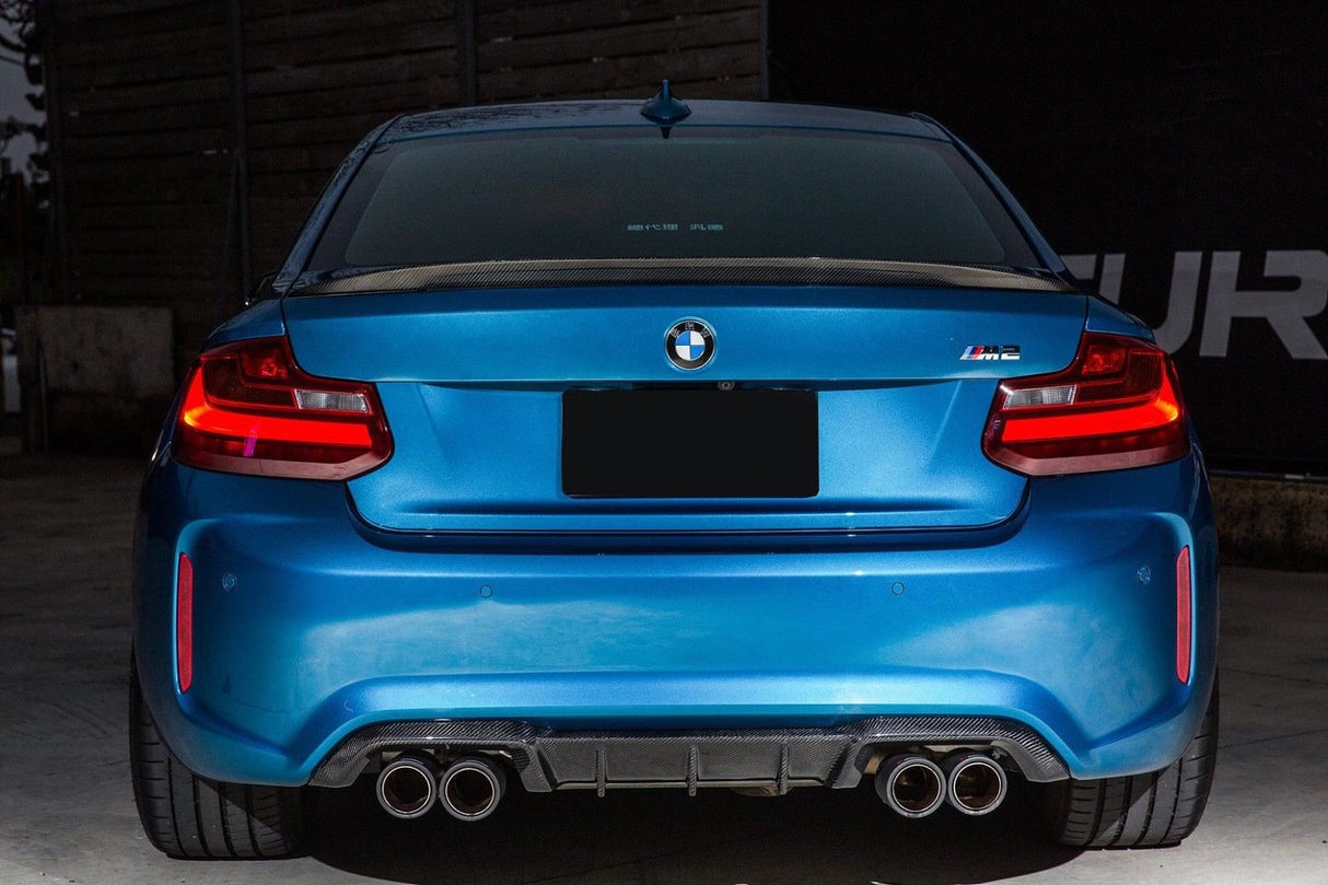 BMW M2 F87 rear boot spoiler lip