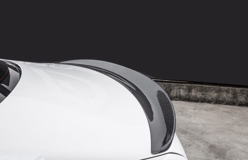 Boot spoiler lip carbon fiber