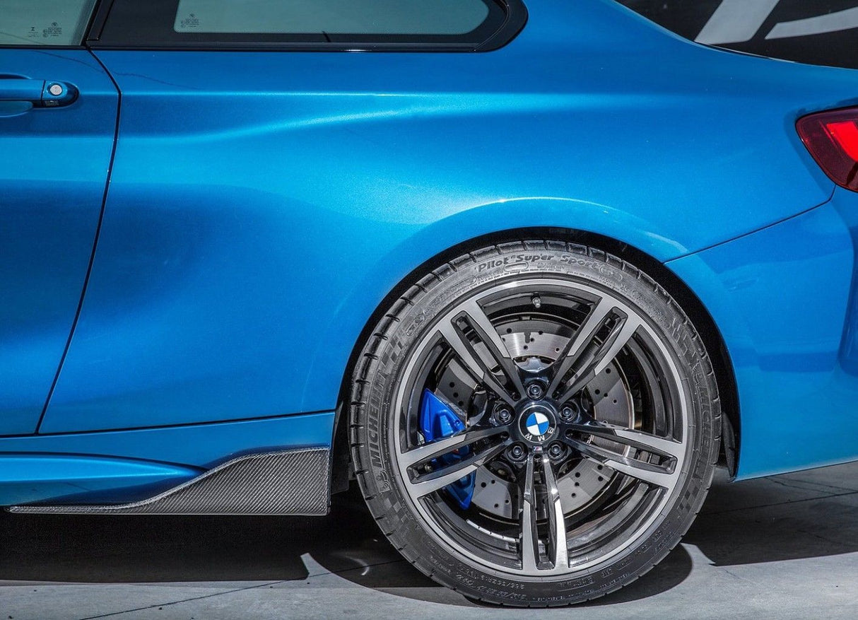 BMW M2 F87 Carbon Fiber Performance Side Skirt Extensions