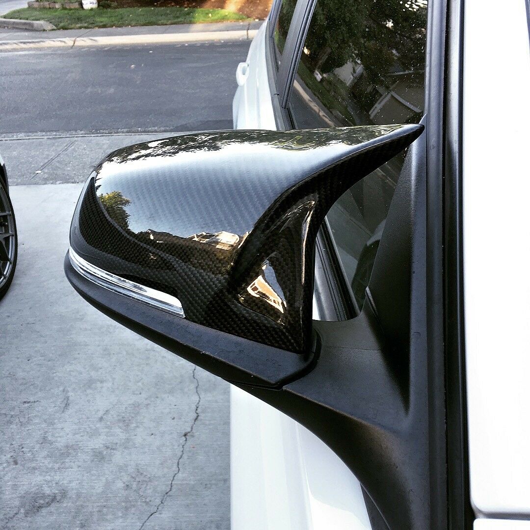 BMW 1 2 3 4 F Series Carbon Fiber M Style Mirror Covers Caps