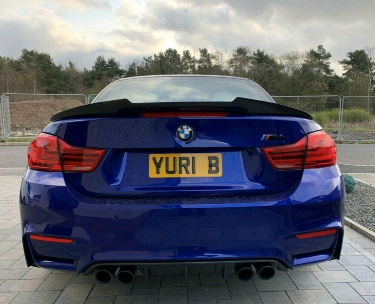 BMW M4 F83 Cabrio Carbon Fiber V Style Boot Spoiler