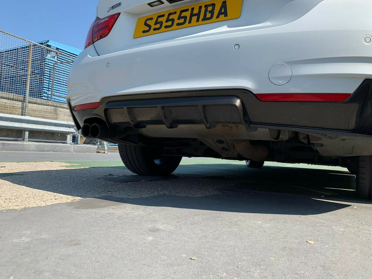 BMW 4 series Carbon Fiber Twin Exhaust Rear Diffuser