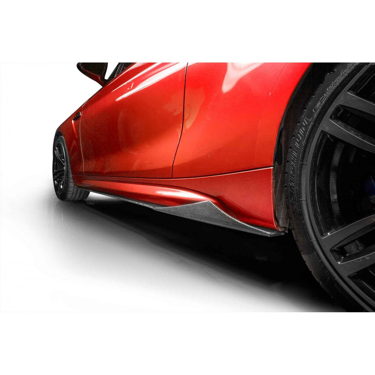 BMW M2 F87 Carbon Fiber Side Skirts Extension Blades