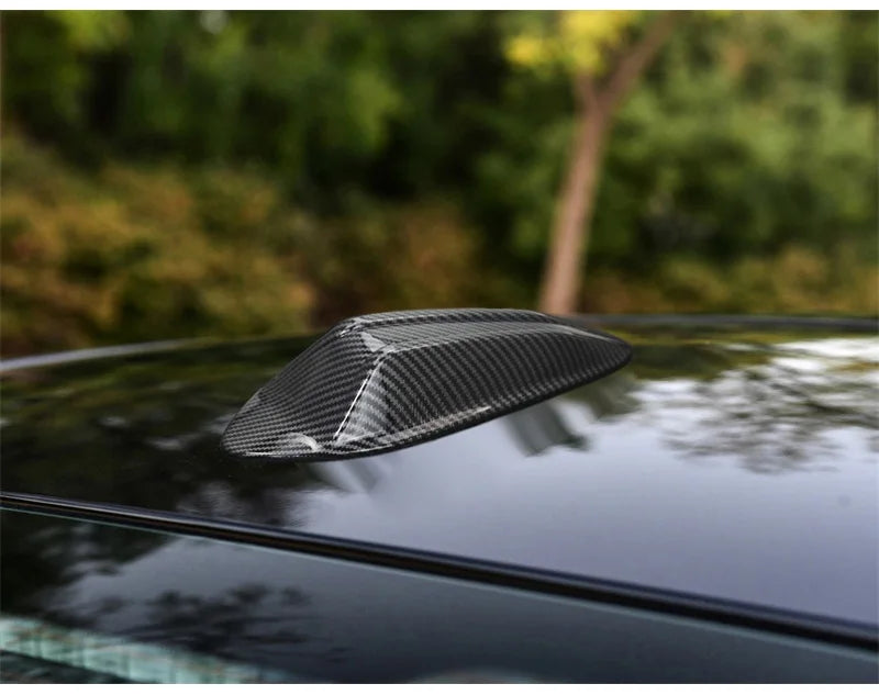 Carbon Fiber Roof Antenna Shark Fin Cover For BMW 3 Series F30, 2 Series F22, 4 Series F32/F33/F36 (Gloss Black)
