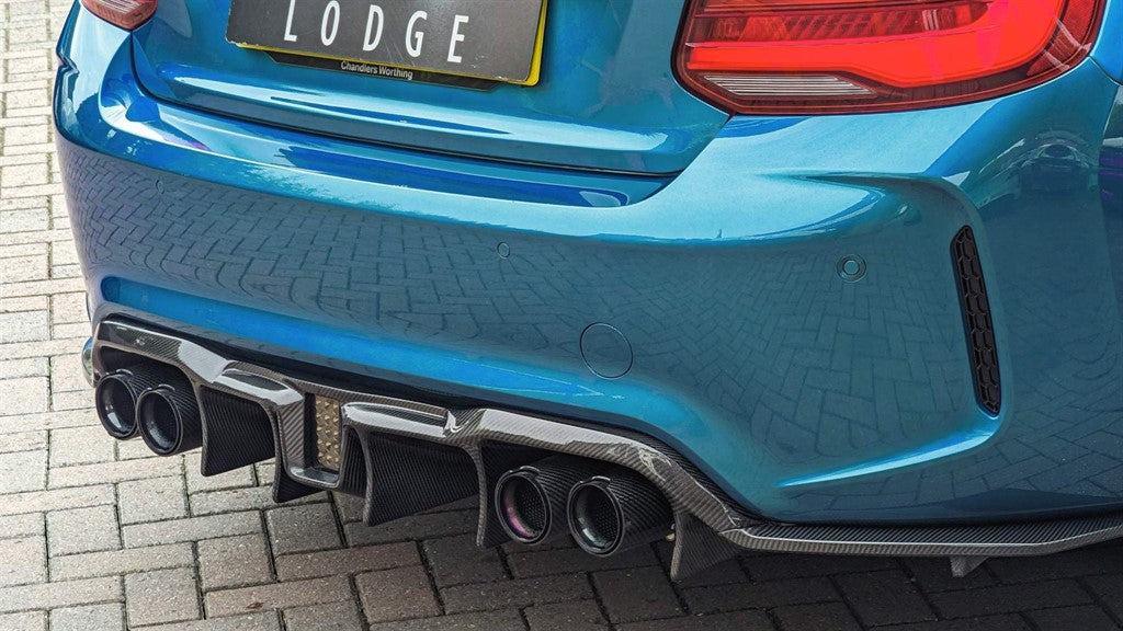 BMW carbon fiber rear diffuser 