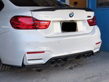 BMW M4 F82 F83 Carbon Fiber 3D Style Rear Bumper Diffuser