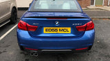 BMW 4 Series Carbon Fiber High Kick Performance Boot Spoiler