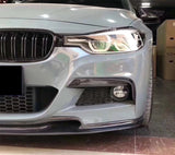 BMW 3 Series F30 F31 Carbon Fiber Front Upper Splitter Canards